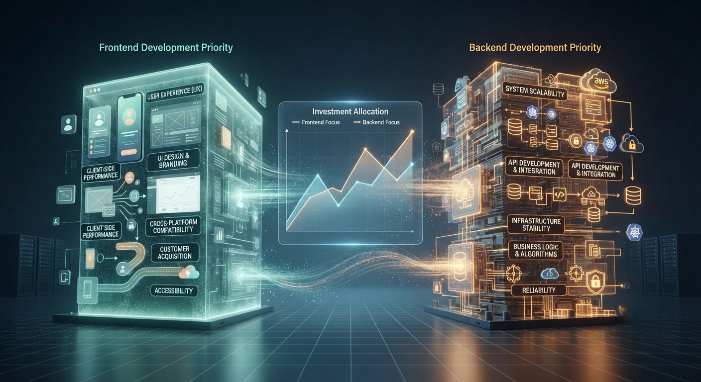 Frontend vs Backend Investment Priority for Startups 1 Frontend vs Backend Investment Priority