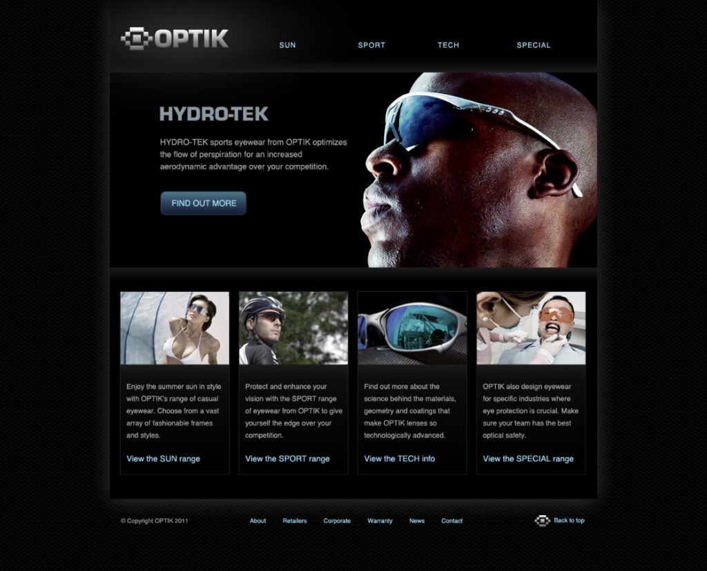 Corporate Website Development Costs – The Secret to the Best Pricing! 18 optik website