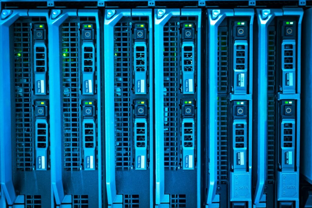 How Important is Custom ERP Consulting for Businesses 11 Detailed image of illuminated server racks showcasing modern technology infrastructure.
